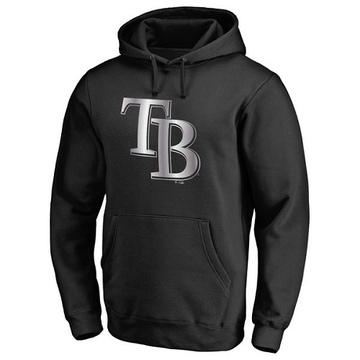 Black Men's Tampa Bay Rays Platinum Collection Pullover Hoodie -